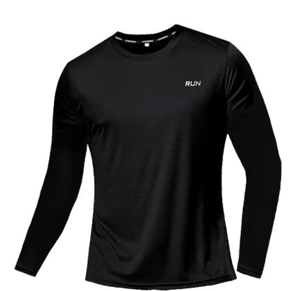 Simple Vibrant Crew-neck Casual Sports Long-sleeve Shirt